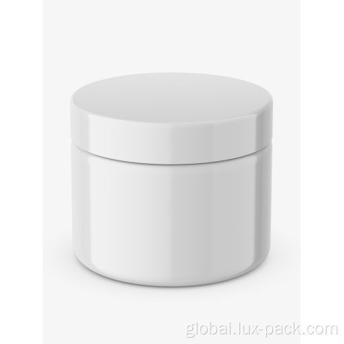 White Plastic Jar Custom Cosmetic Skincare Cream Jar With Lid Manufactory